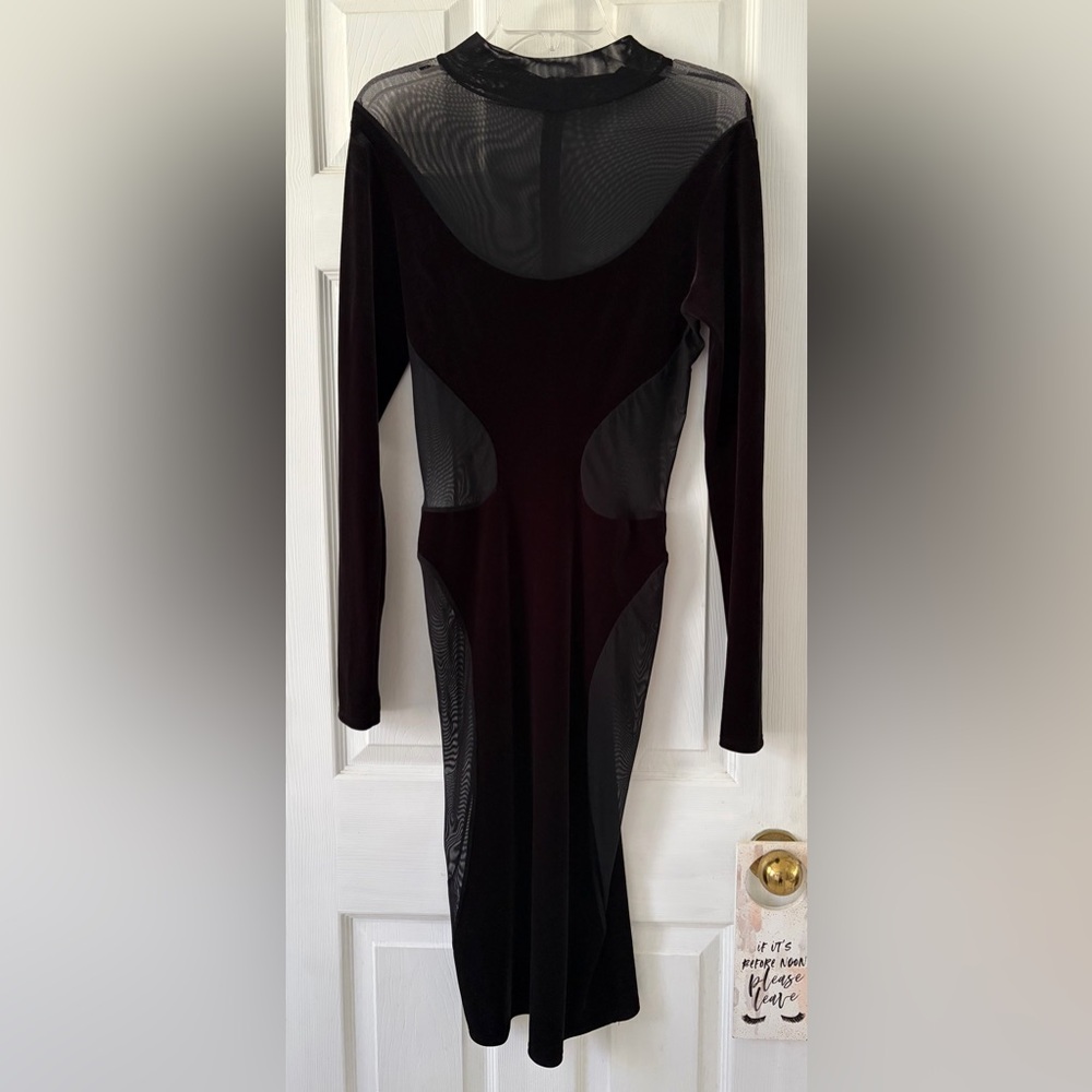 Naked Wardrobe Black Long Sleeve Dress